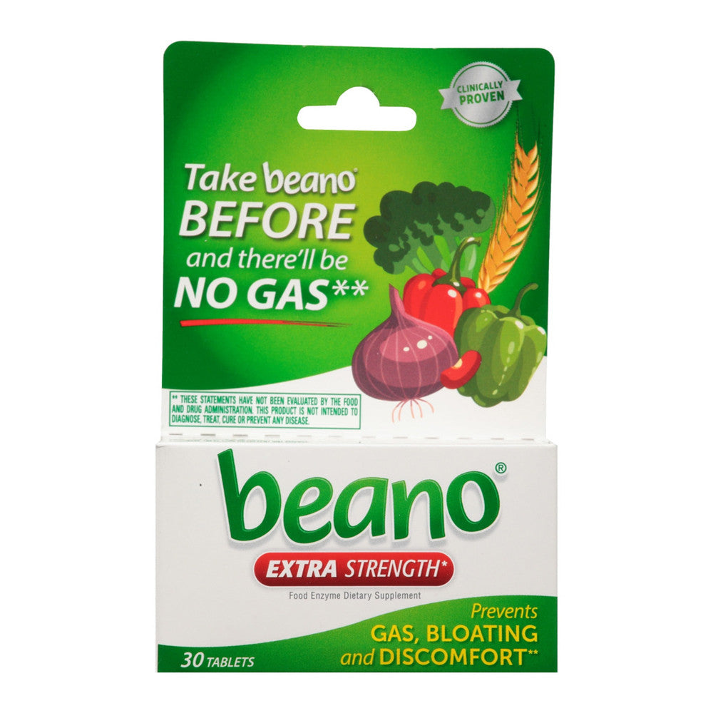 Beano Food Enzyme Dietary Supplement Tablets - 30 Each